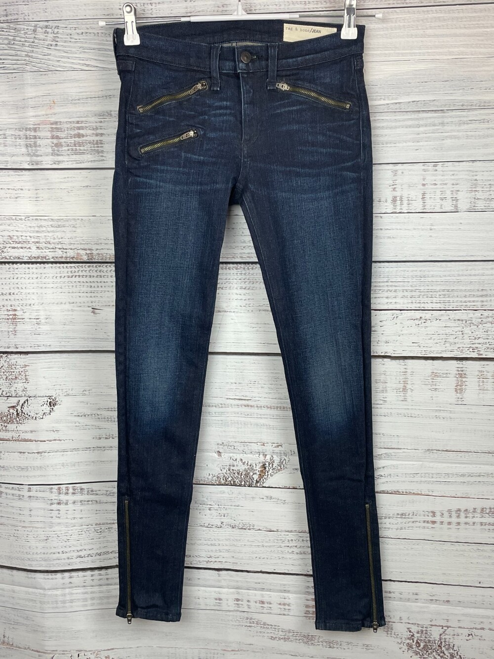 Rag & Bone Kensington Womens Sz 26 Skinny Jeans Dark Wash